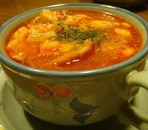 トマトの真っ赤なスープ